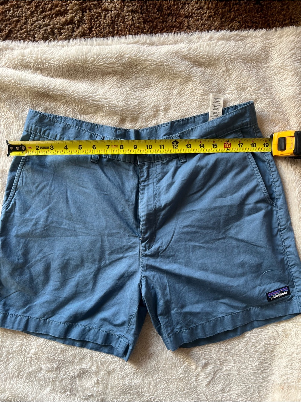 Patagonia Men's Slate Blue Flat Front Shorts - Picture 9 of 9